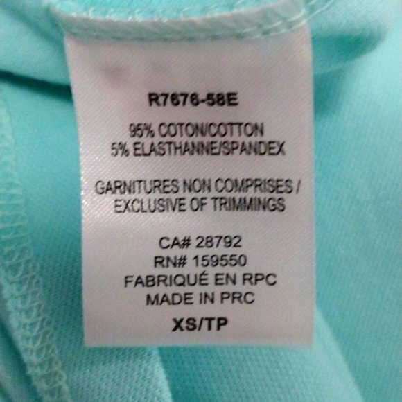 Renuar Womens Sleeveless Collared Shirt R7676 Turquoise - Picture 9 of 9